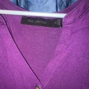 The Limited Purple V-Neck Tunic Top